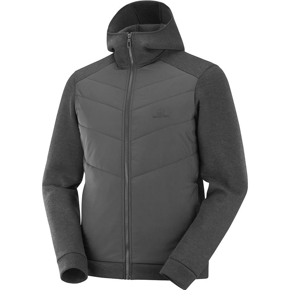 SALOMON SIGHT HYBRID M Philippines - Men's Jackets - Black | 510783-RJZ